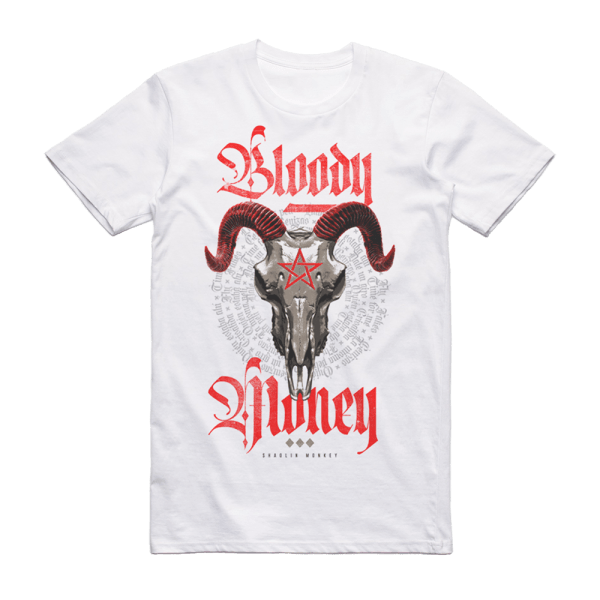 CAMISETA BLOODY MONEY BLANCA
