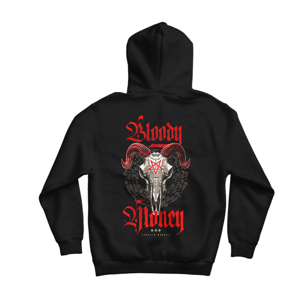 SUDADERA BLOODY MONEY NEGRA