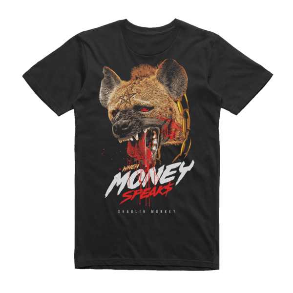 CAMISETA MONEY SPEAKS NEGRA